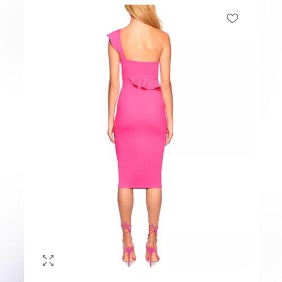 Susana Monaco One Shoulder Ruffle Trim Dress Size XS NEW - Picture 2 of 7